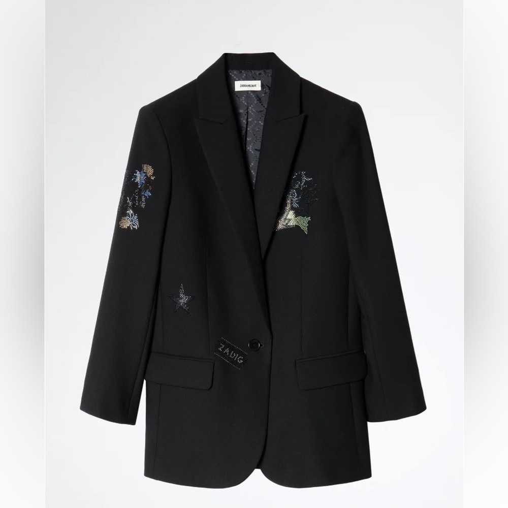 ZADIG&VOLTAIRE Viva Multistrass Blazer Jacket